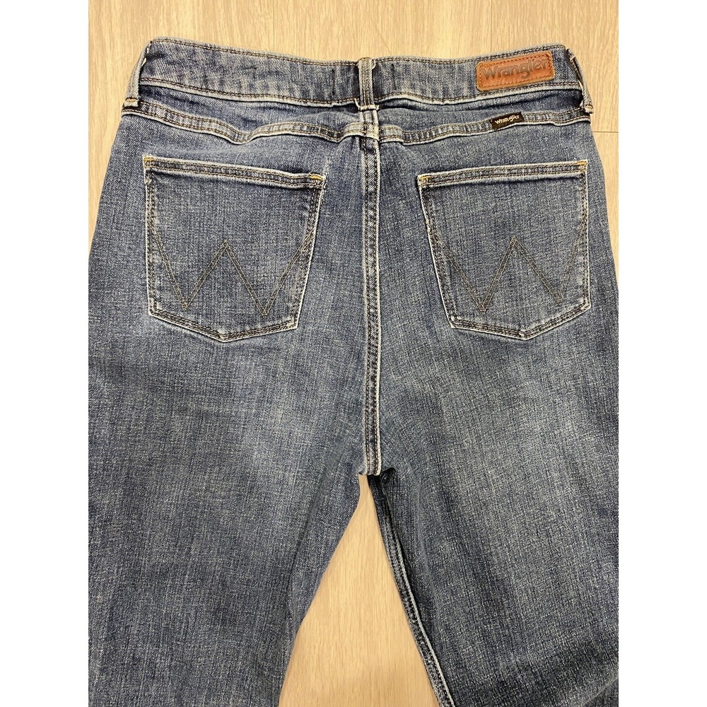 Women's Wrangler Deep Sea High Rise Fierce Flare Jeans Wide Size 8x34 34L 29x33 - Picture 3 of 10